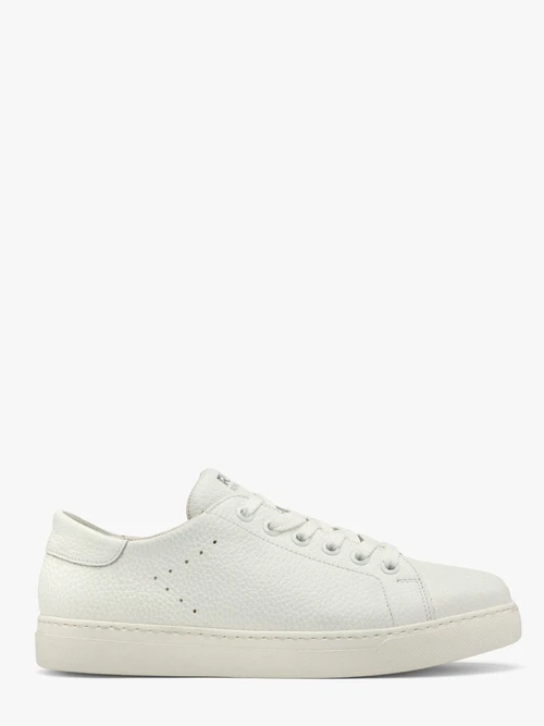 Białe półbuty sportowe na lekkim spodzie