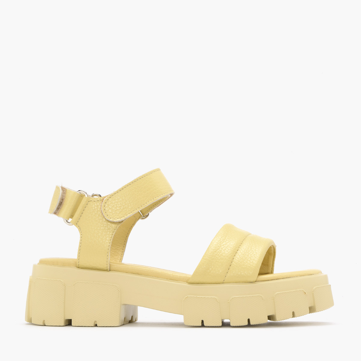 Żółte sandały na lekkiej podeszwie SONIA