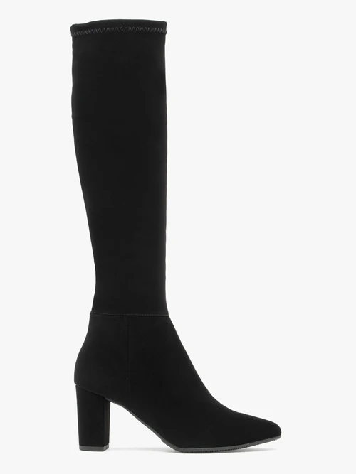 Elastyczne kozaki z wąską cholewką