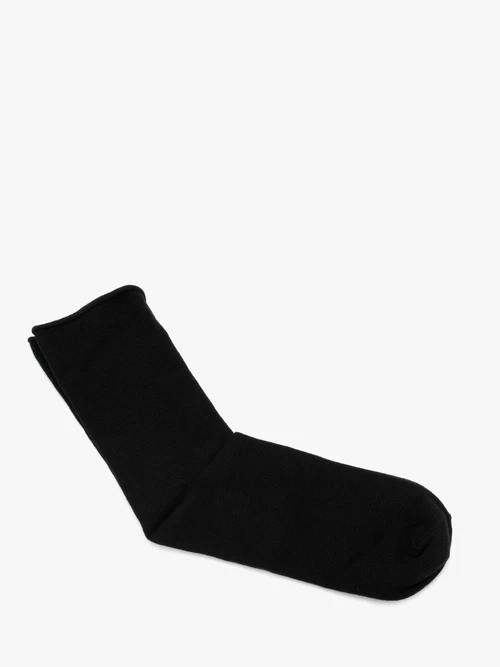Bezuciskowe czarne skarpetki damskie