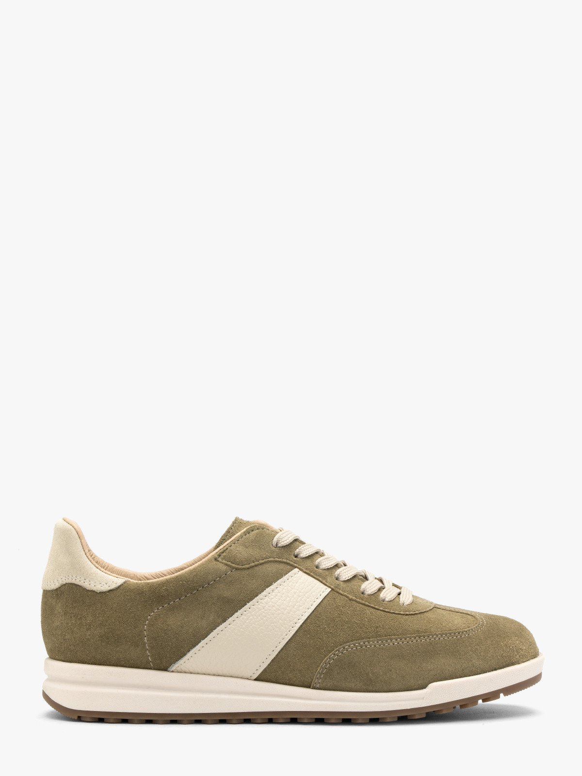 Oliwkowe sznurowane półbuty damskie PATTY