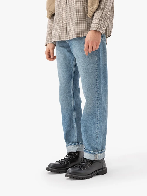 Czarne ocieplane trzewiki ze skóry licowej