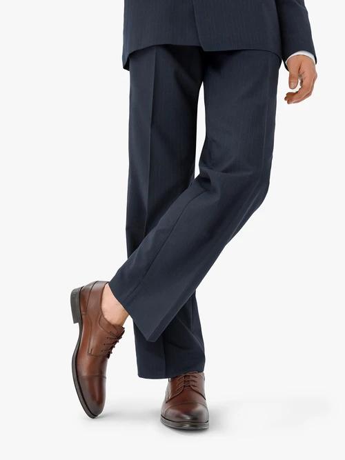 Brązowe półbuty męskie sznurowane