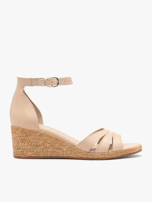 Beżowe sandały damskie