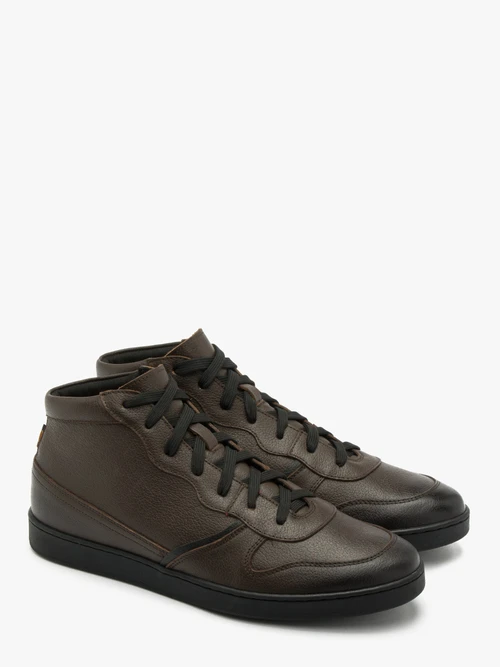 Brązowe trzewiki męskie