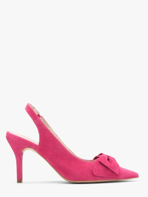 Czółenka typu slingback w kolorze fuksji