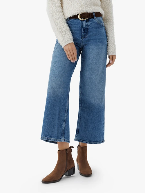 Brązowe ocieplane botki ze skóry welurowej