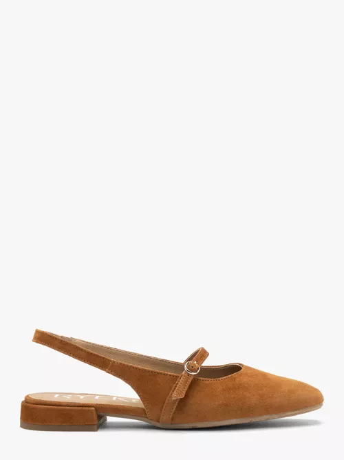 Rude czółenka slingback