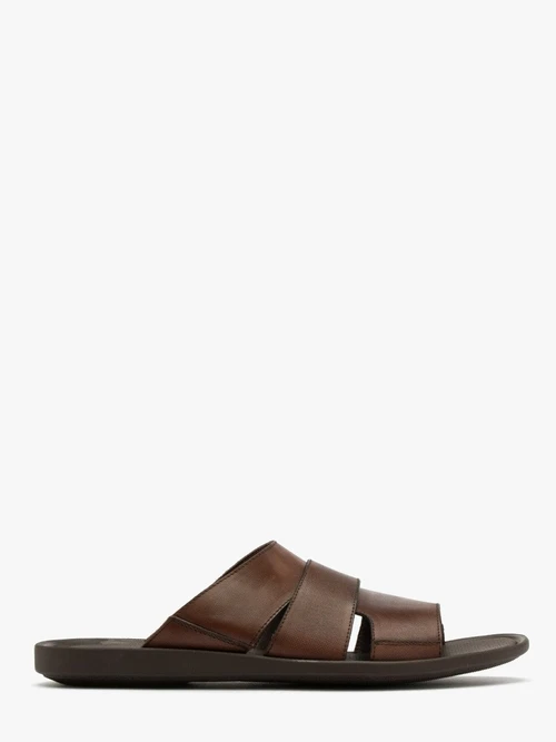 Brązowe klapki męskie