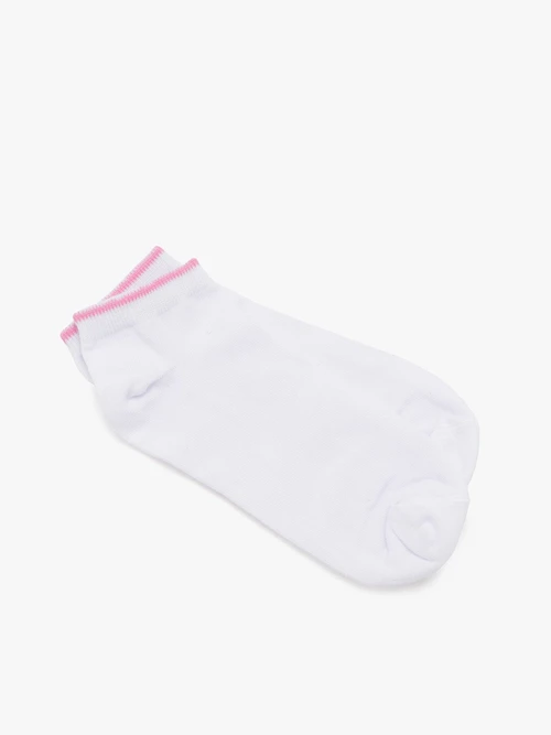 Skarpetki z różową lamówką