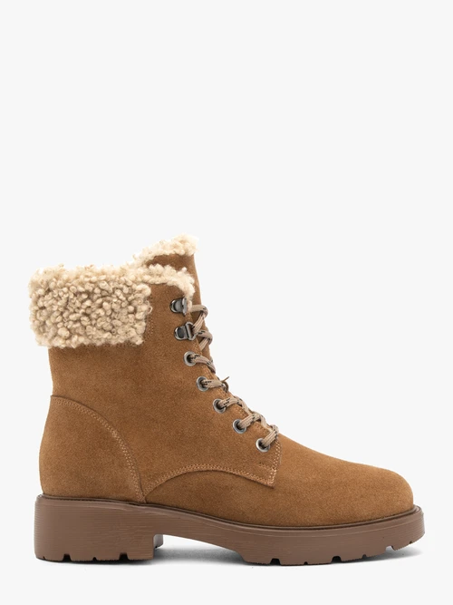 Rude śniegowce z futerkiem