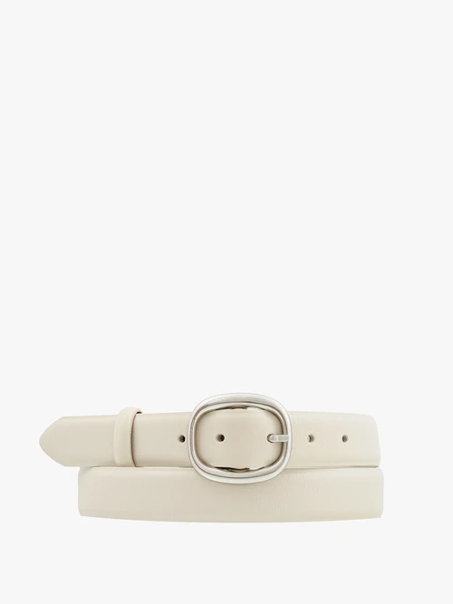 Kremowy pasek damski