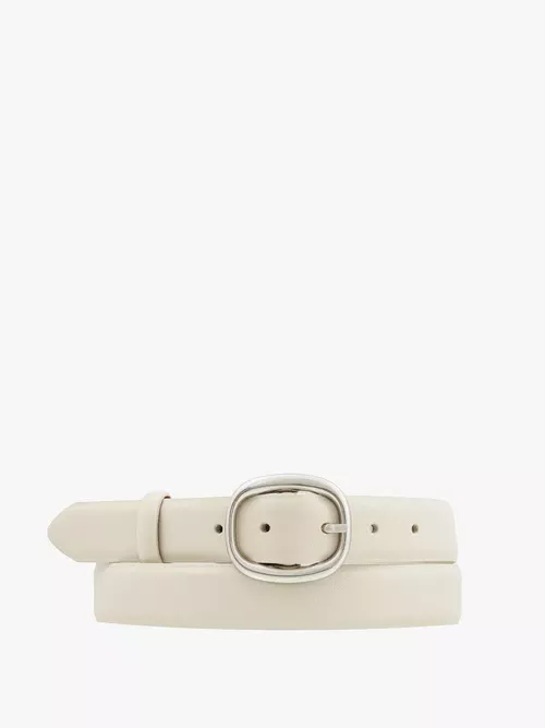 Kremowy pasek damski