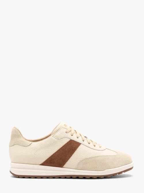 Beżowe półbuty damskie sznurowane sportowe