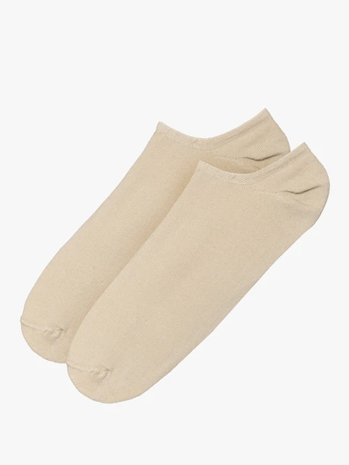Beżowe bawełniane stopki damskie