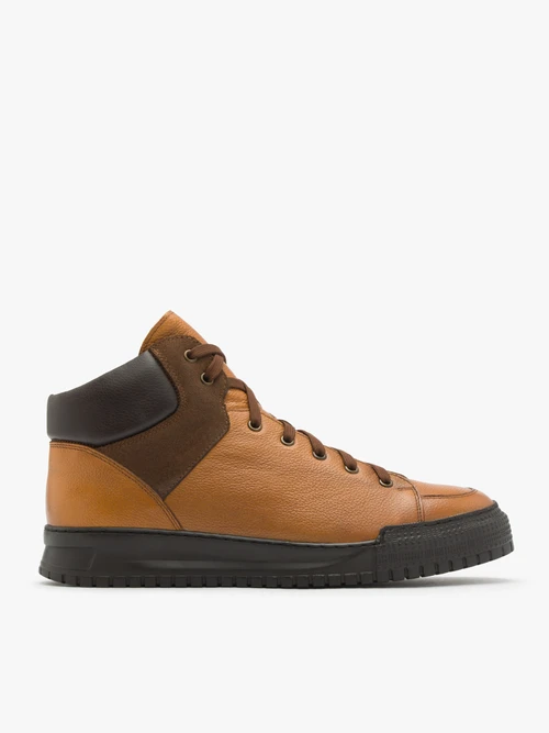 Brązowe trzewiki męskie