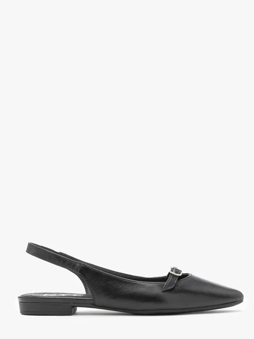 Czarne baleriny slingback