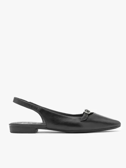Czarne baleriny slingback