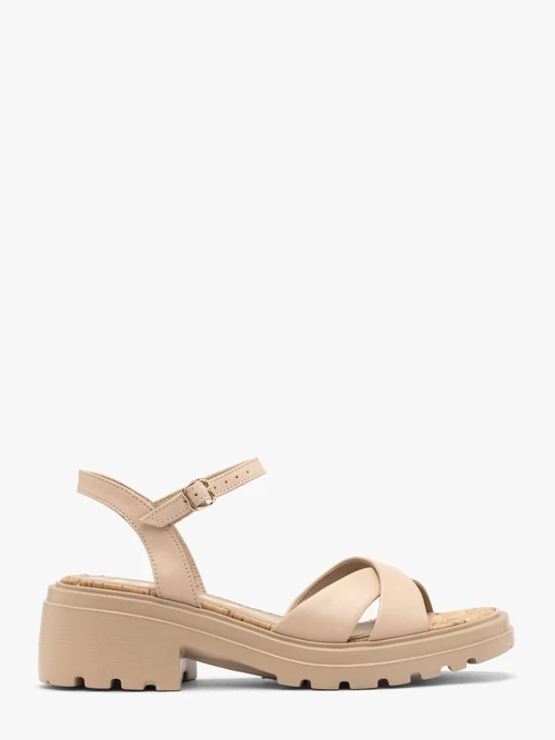 Beżowe sandały damskie