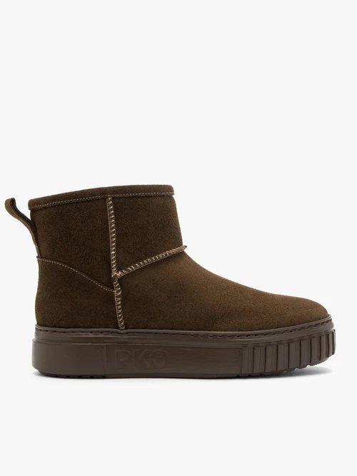 Ciemnozielone krótkie śniegowce