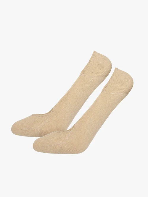 Beżowe bawełniane stopki damskie