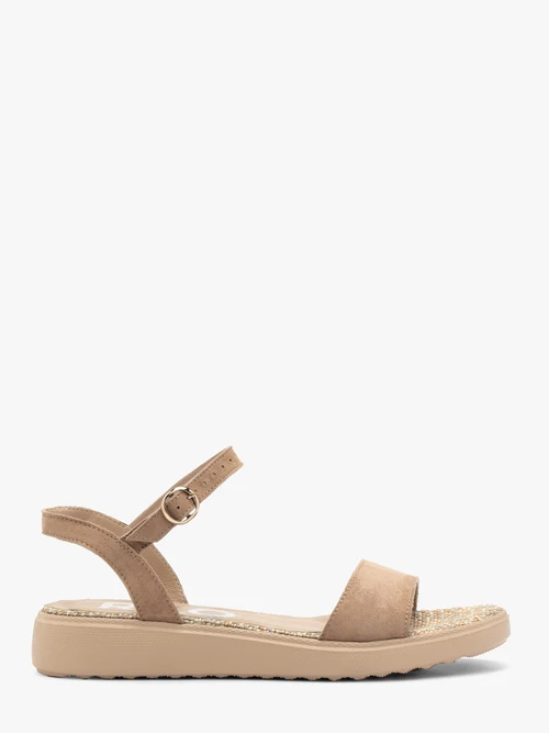 Beżowe sandały damskie