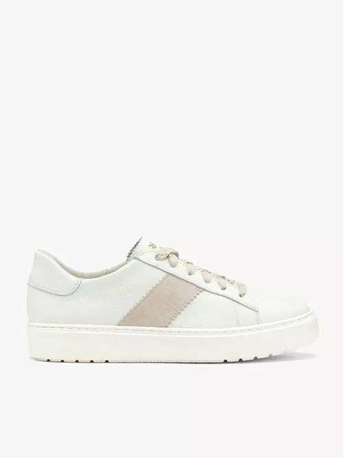 Kremowe skórzane półbuty