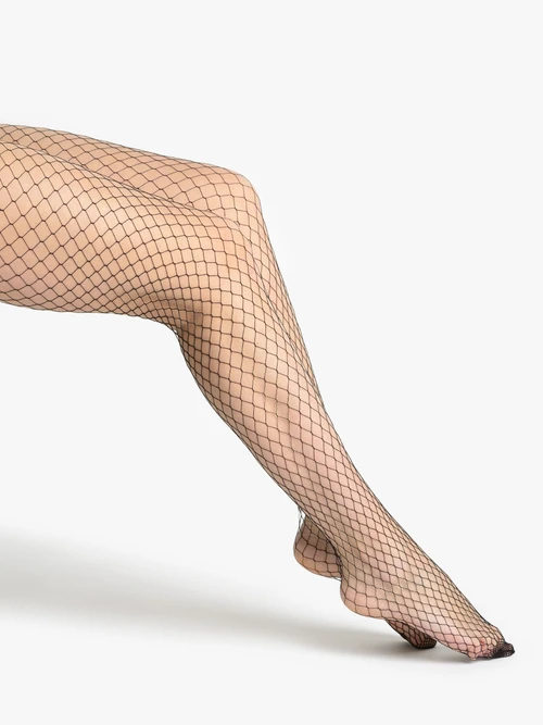 Czarne rajstopy kabaretki