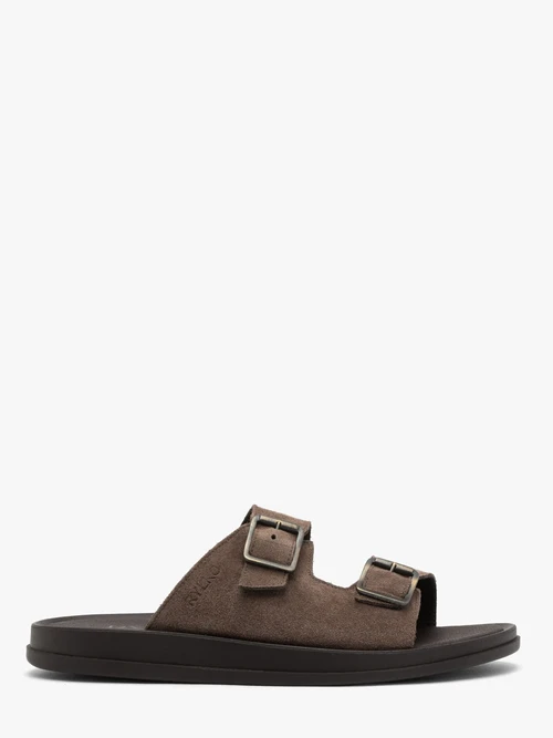 Szarobrązowe klapki męskie