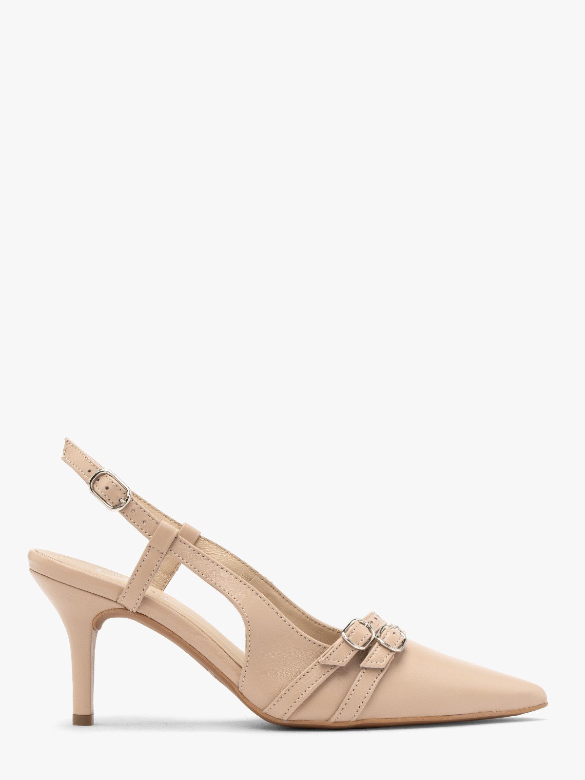 Czółenka slingback z dekoracyjnymi paskami OFELIA