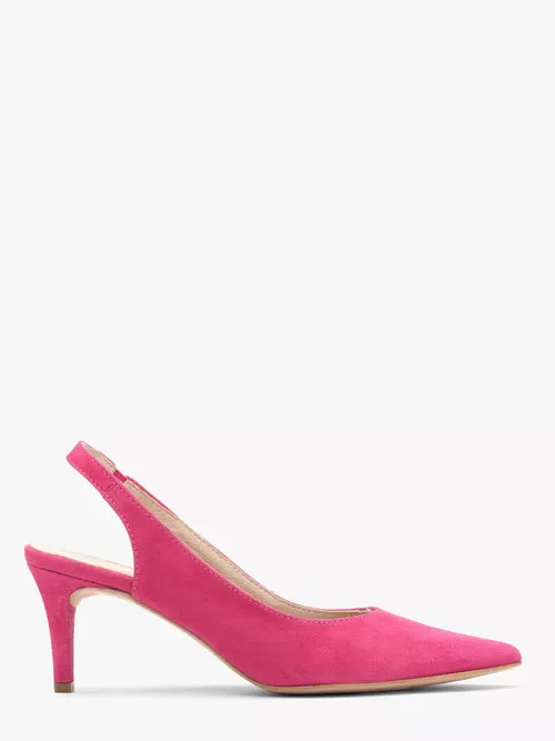 Czółenka typu slingback w kolorze fuksji