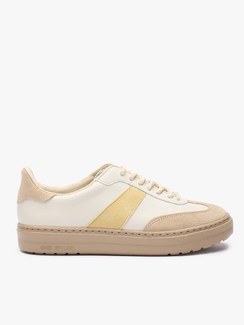 Kremowo-beżowe sneakersy