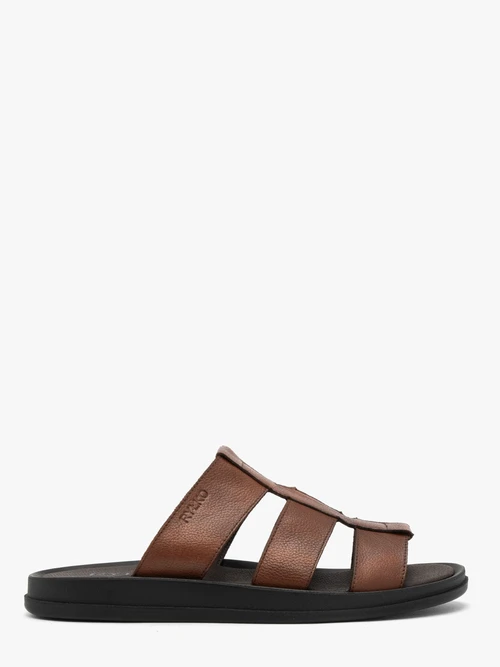 Brązowe klapki męskie