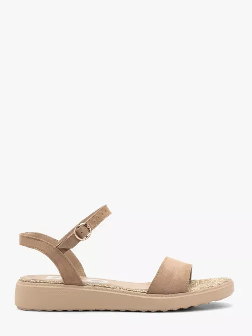 Beżowe sandały damskie