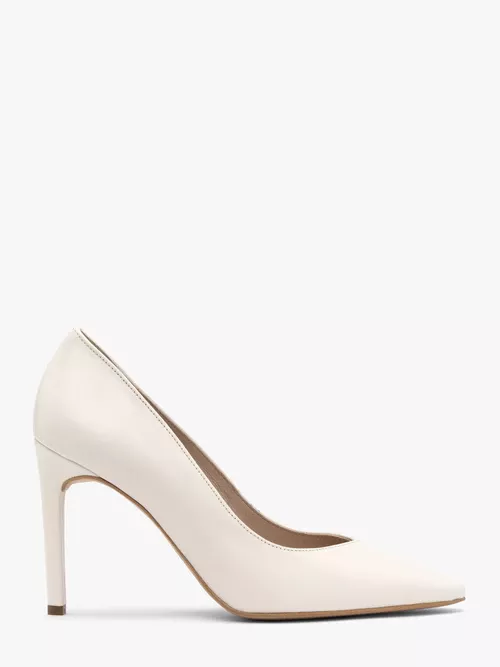 Kremowe czółenka na wysokiej szpilce