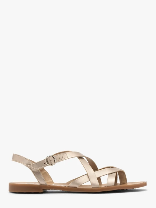 Platynowe sandały typu japonki