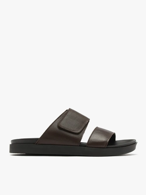 Brązowe klapki męskie