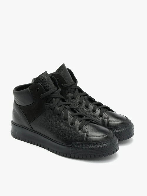 Czarne trzewiki męskie