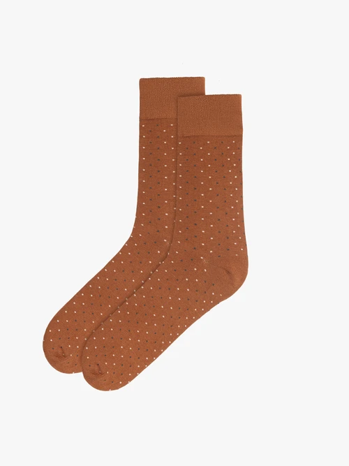 Rude skarpety męskie w kropki