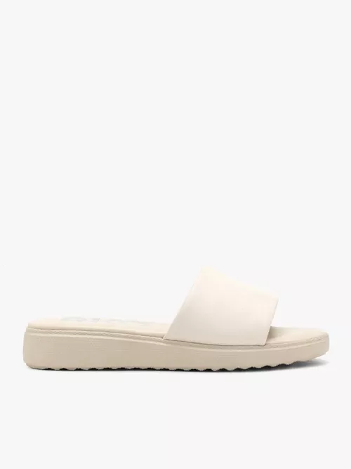 Kremowe klapki damskie