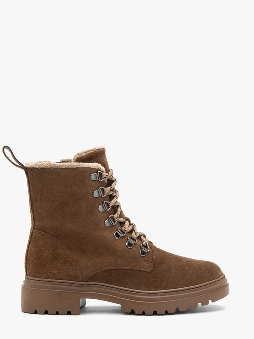 Brązowe sznurowane trzewiki