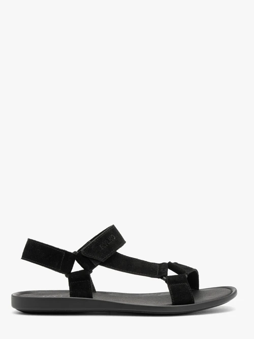 Czarne sandały męskie na rzep