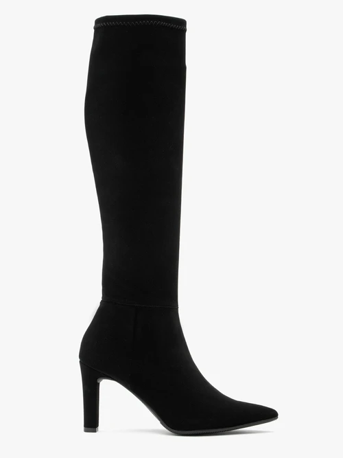 Elastyczne kozaki damskie na szpilce