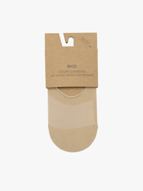 Beżowe stopki bawełniane damskie