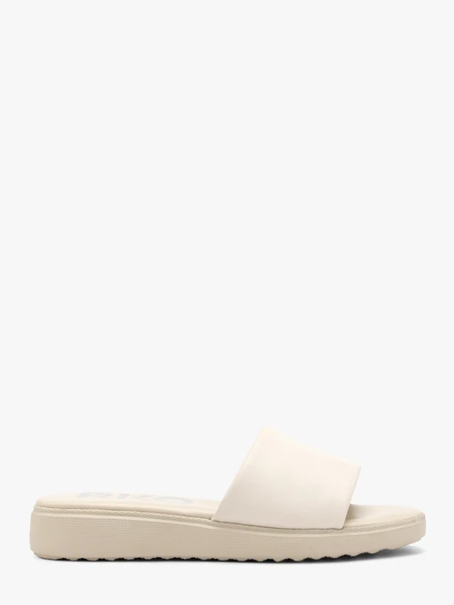 Kremowe klapki damskie