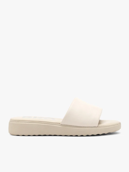 Kremowe klapki damskie