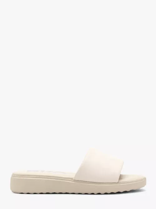 Kremowe klapki damskie