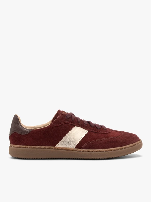 Bordowe sportowe półbuty damskie