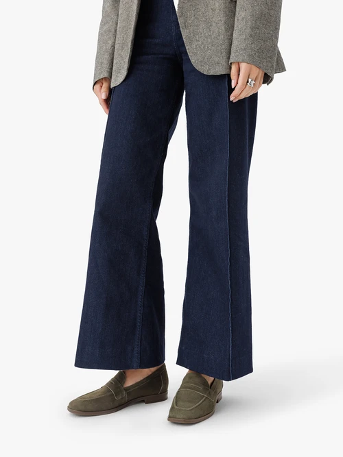 Zielone minimalistyczne mokasyny damskie