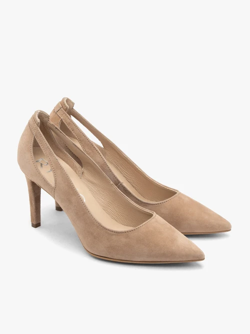 Beżowe czółenka na szpilce